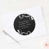 Fancy zwart-witte Stickers - CO (Envelop)