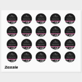 Fancy zwart-witte Stickers - CO (Vel)