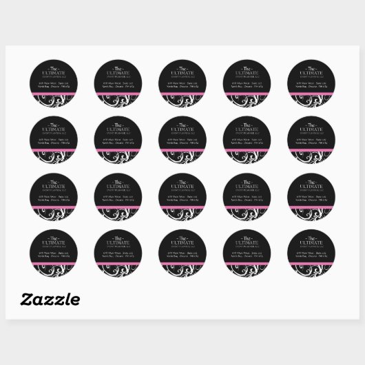 Fancy zwart-witte Stickers - CO (Vel)