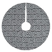 Fancy zwarte en witte kerstboomrok kerstboom rok (Voorkant)