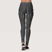 Fancy zwarte en zilverpatrouilleleggings leggings (Achterkant)