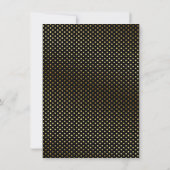 Fancy zwarte goudprins Babydouche Uitnodigingen (Achterkant)