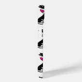 Fancy zwarte katten eigenzinnig patroonmonogram Case-Mate iPhone case (Achterkant / Rechts)