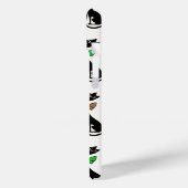 Fancy zwarte katten eigenzinnig patroonmonogram Case-Mate iPhone case (Achterkant / Links)