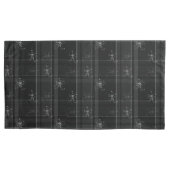 Fancy zwarte Pset King Size Pillowcases set Kussensloop (Voorkant-Links)