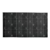 Fancy zwarte Pset King Size Pillowcases set Kussensloop (Achterkant-Rechts)