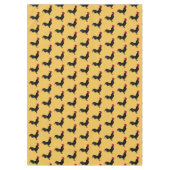 Fancy zwarte roesttablet tafelkleed (Voorkant)