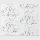 Fancy Zwirly Silver Foil kalligrafie - Faux Cadeaupapier (Vlak)