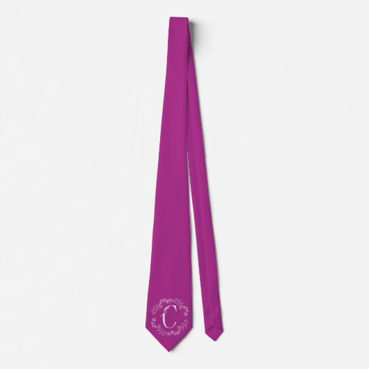 Fandango Monogrammed Groomsmen Stropdas (Voorkant)
