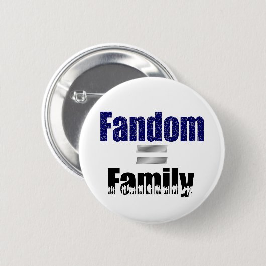 Fandom = familieknop ronde button 5,7 cm (Voorkant /achterkant)