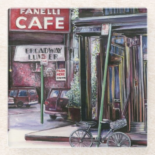 Fanelli Charm, New York City Glazen Onderzetter (Voorkant)