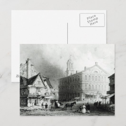 Faneuiel Hall, Boston Briefkaart (Voorkant / Achterkant)