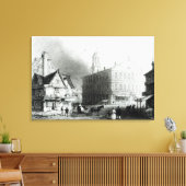 Faneuiel Hall, Boston Canvas Afdruk (Insitu (Woonkamer))