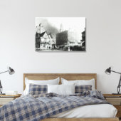 Faneuiel Hall, Boston Canvas Afdruk (Insitu (Slaapkamer))