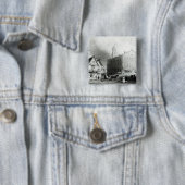 Faneuiel Hall, Boston Vierkante Button 5,1 Cm (In situ)