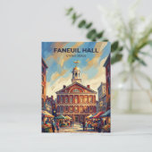 Faneuil Hall Massachusetts Briefkaart (Staand voorkant)