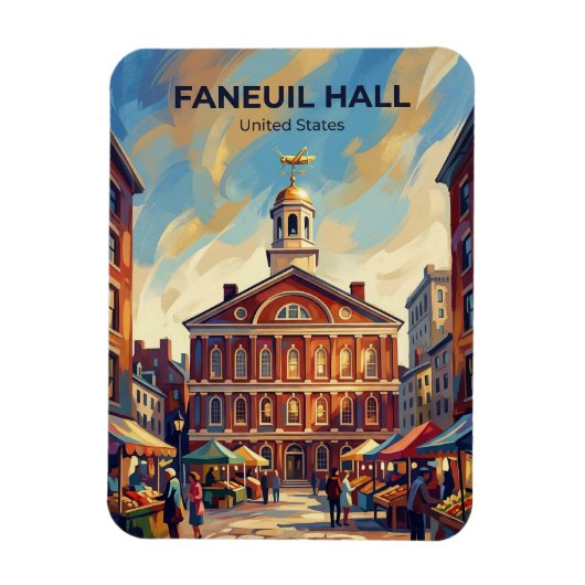 Faneuil Hall Massachusetts Magneet (Verticaal)