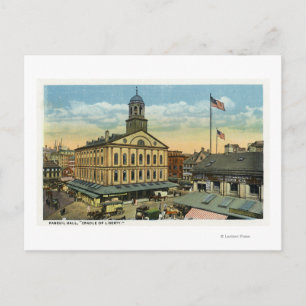 Faneuil Hall Uitzicht, The Cradle of Liberty Briefkaart