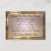 Fanfaire Elegant Professional Visitekaartje (Achterkant)