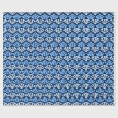 Fanfare in Blauwe Indigo Cadeaupapier (Vlak)