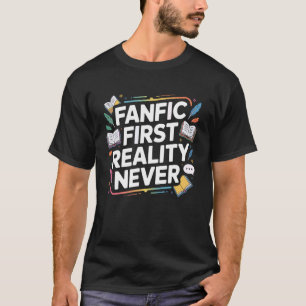 Fanfic Fanfiction Liefhebber Literatuur Creatief S T-shirt