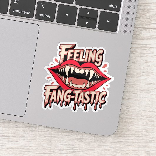 Fang-achtige sticker (Detail)