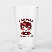 Fang Club | Funny Pun en Cute Vampire Glas (Voorkant)