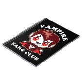 Fang Club | Funny Pun en Cute Vampire Notitieboek (Linkerzijde)