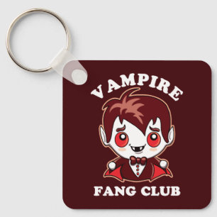 Fang Club   Funny Pun en Cute Vampire Sleutelhanger