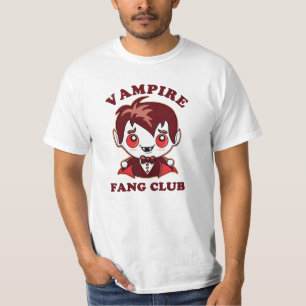 Fang Club   Funny Pun en Cute Vampire T-shirt