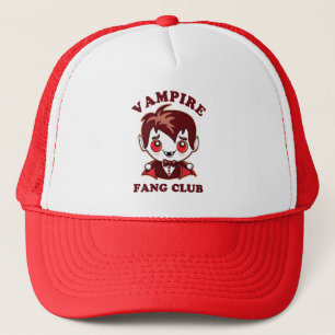 Fang Club   Funny Pun en Cute Vampire Trucker Pet
