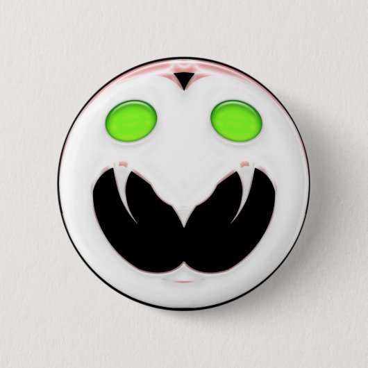 Fang Face Ronde Button 5,7 Cm (Voorkant)