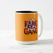 Fang Gang T-shirt Tweekleurige Koffiemok (Voorkant rechts)