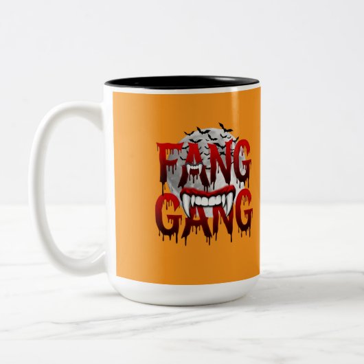 Fang Gang T-shirt Tweekleurige Koffiemok (Links)