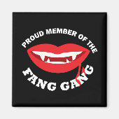 Fang Gang Vierkante Magneet (Donker) (Voorkant)