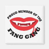 Fang Gang Vierkante Magneet (Wit) (Voorkant)