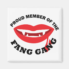 Fang Gang Vierkante Magneet (Wit)