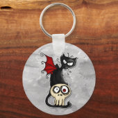 fang kat sleutelhanger (Voorkant)