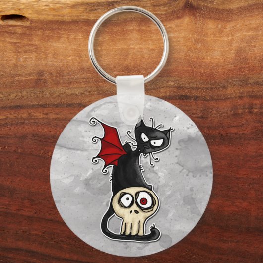 fang kat sleutelhanger (Voorkant)