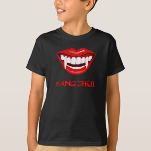 Fang Shui grappig Halloween Dracula lippen T-Shirt