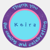 Fang-tastic Spideweb Dank u verzegeling - Sticker (Voorkant)