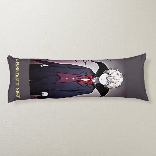 Fang-tastic vampieren party de hele nacht spooky g lichaamskussen (Achterkant)