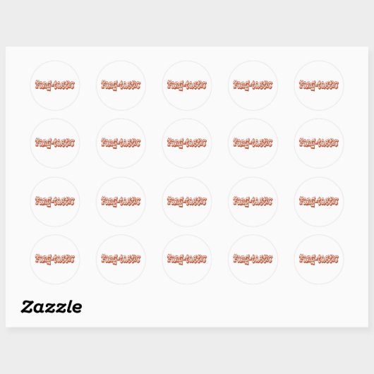 Fang-tastische geschenken ronde sticker (Vel)