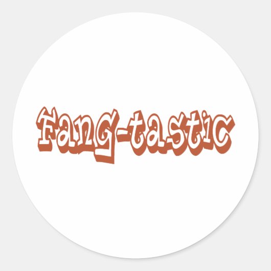 Fang-tastische geschenken ronde sticker (Voorkant)