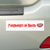 Fangbanger aan boord bumpersticker (Op auto)