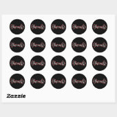 Fangbanger Vampire Halloween Ronde Sticker (Vel)