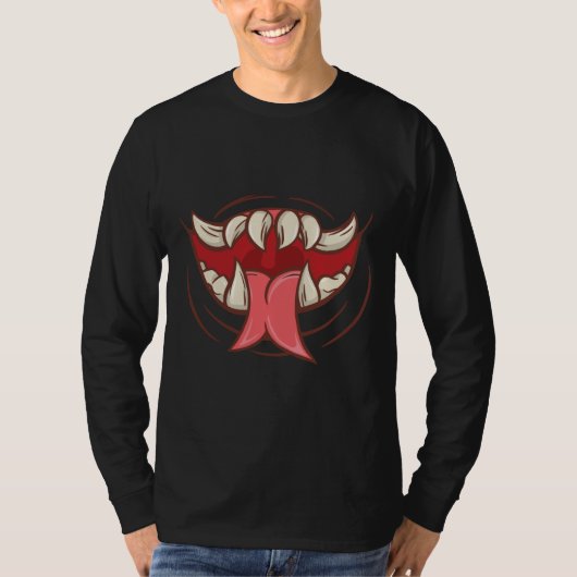 Fanged Monster Mouth T-shirt (Voorkant)