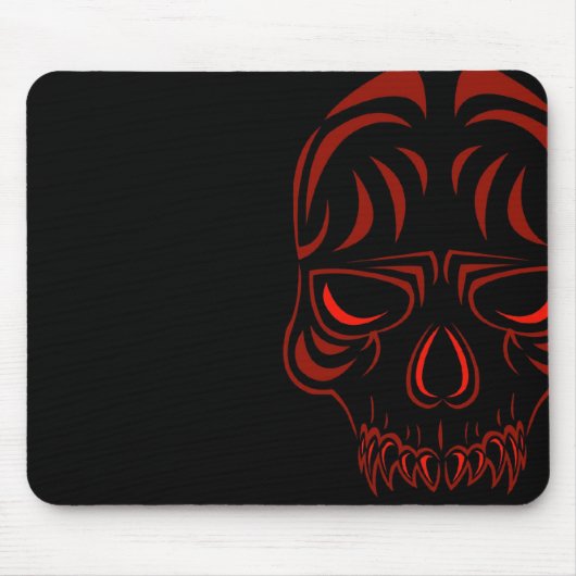 Fanged Skull Mousepad Muismat (Voorkant)