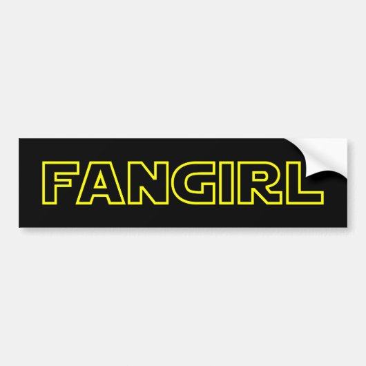 FANGIRL BUMPERSTICKER (Voorkant)