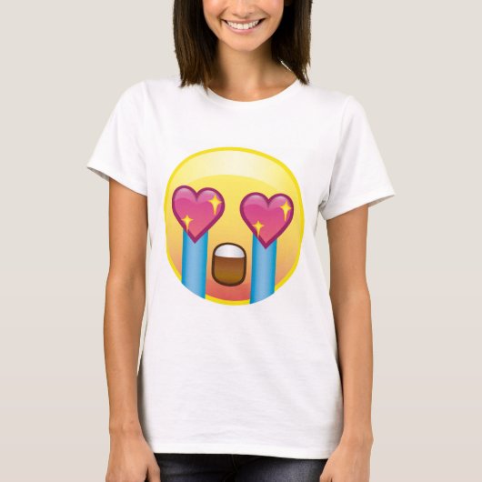 Fangirl Excuses Happy Emoji Crop Top (Voorkant)